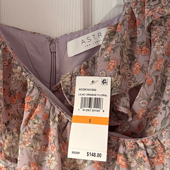 NEW with tags, Astr Faux-Wrap Midi Dress - Picture 2 of 5